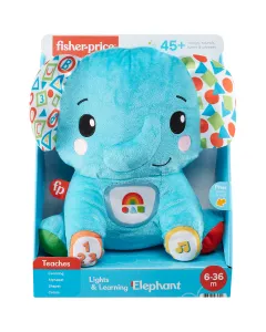 Fisher Price Lights And Learning Elephant Musical Plush Toy