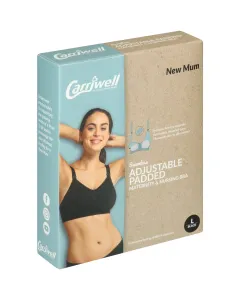 Carriwell Seamless Padded Nursin Bra Black Large