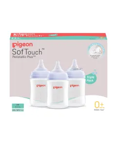 Pigeon Triple Pack Softouch 3 Bottle 160ml Small