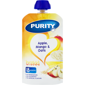 PURITY Apple, Mango & Oats Brekki Puree 8 Months+ 110ml
