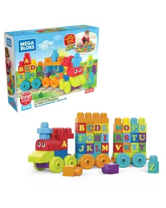 Mega Bloks Abc Musical Train Preschool Building Block Train Toy For Toddlers With Alphabet Blocks For Learning Letters Plus Real