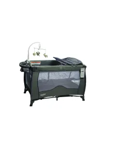 Baby Things Campcot With Bass - Oxf Grey