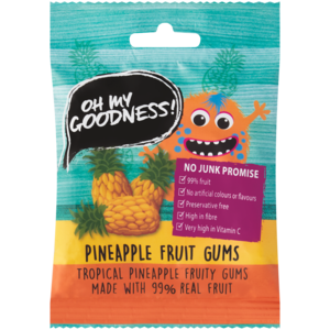 Oh My Goodness! Pineapple Fruit Gums 30g