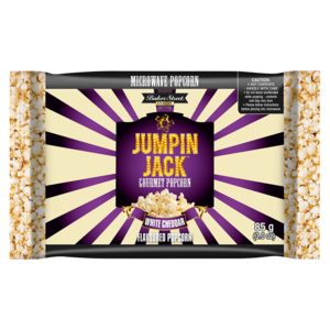 Jumpin Jack White Cheddar Gourmet Microwave Popcorn 85g