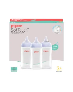 Pigeon Triple Pack Softouch 3 Bottle 240ml Medium