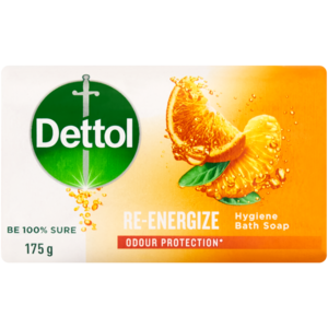 Dettol Re-Energize Bath Soap Bar 175g