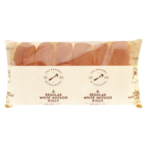 The Bakery White Hotdog Rolls 6 Pack