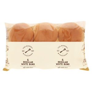 The Bakery White Buns 6 Pack