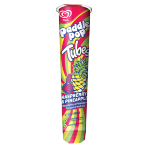 Ola Paddle Pop Pineapple & Raspberry Flavoured Fruit Ice Tube 90ml