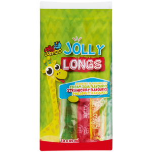 Jolly Longs Strawberry Flavoured Ice Pops 100ml