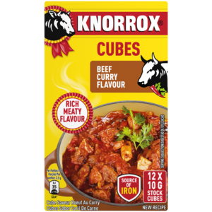 Knorrox Beef Curry Flavoured Stock Cubes 12 x 10g