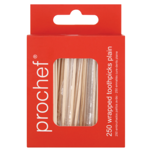 Prochef Plain Wrapped Toothpicks 250 Pack