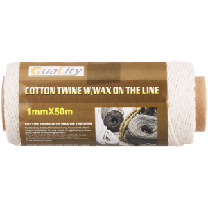 Quality White Cotton Twine 1mm x 50m