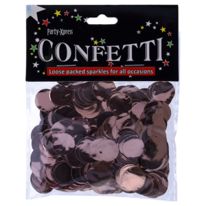 Party Xpress Rose Gold Round Foil Confetti 20g