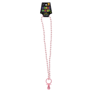 Party Xpress Baby Shower Pink Necklace with Dummy