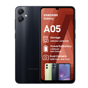 SAMSUNG Galaxy A05 Black Mobile Handset