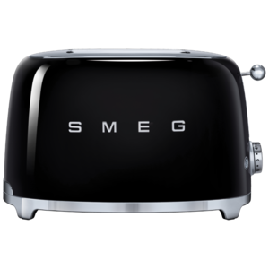 Smeg 50's Style Glossy Black 2 Slice Toaster 950W