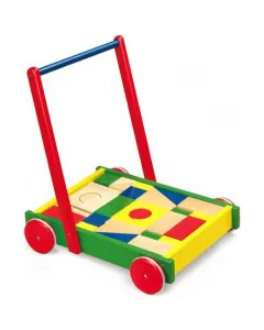 Viga Wooden Baby Walker With Blocks 12m+