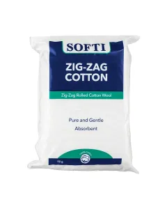 Softi Zig-zag Cotton Wool 50g