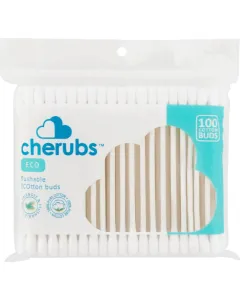 Cherubs Flushable Eco Cotton Buds 100's
