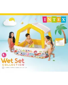 Intex Pool W Detach Sun Shade