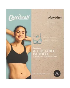 Carriwell Seamless Padded Nursin Bra Black Small