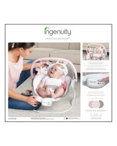 Ingenuity Cradling Bouncer 0-9kg - Flora