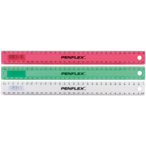 Penflex Plastic Ruler 30cm (Colour May Vary)