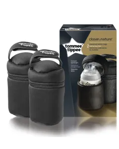 Tommee Tippee Closer To Nature Insulated Bottle Bags 2 Pack