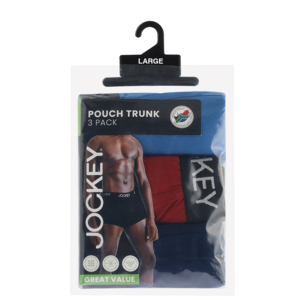Jockey Men's Large Pouch Trunk 3 Pack