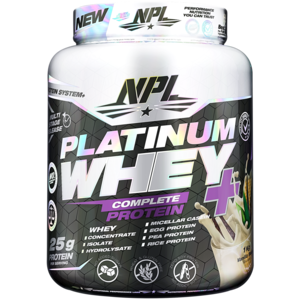 NPL Platinum Vanilla Bean Flavoured Whey+ Protein Powder 1kg