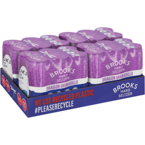 Brooks Dragon Granadilla Flavoured Hard Seltzer Cans 24 x 300ml
