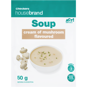 Checkers Housebrand Cream Of Mushroom Soup Packet 50g