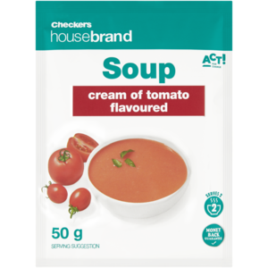 Checkers Housebrand Cream Of Tomato Flavoured Soup 50g