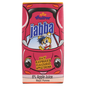 Jabba Racy Raspberry Flavoured Apple Juice Drink 160ml