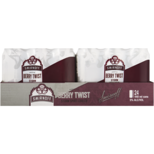 Smirnoff Storm Berry Twist Spirit Cooler 24 x 440ml