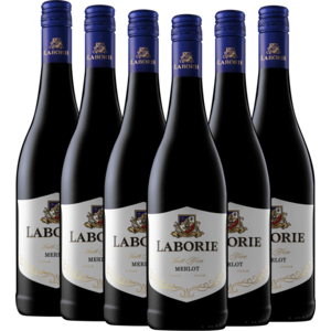 Laborie Merlot Red Wine Bottles 6 x 750ml
