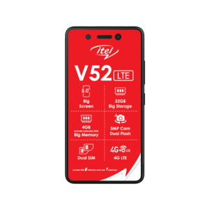itel V52 Black Mobile Handset 4G