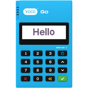 Yoco Go Blue Card Machine