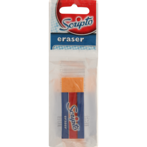 Scripto Neon Orange Eraser (Colour May Vary)
