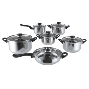 Majoré Stainless Steel Cookware Set 12 Piece