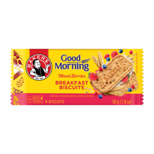 Bakers Good Morning Mixed Berries Flavoured Breakfast Biscuits 50g