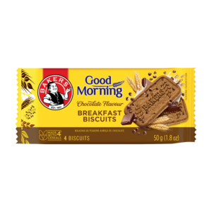 Bakers Good Morning Chocolate Flavoured Breakfast Biscuits 50g