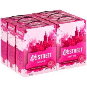 4th STREET Sweet Rosé Wine Boxes 6 x 3L