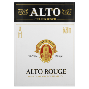 Alto Rouge Red Wine Bottles 6 x 750ml