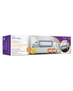 Dreambaby Milan Padded Bedrail (grey) (up To 110cm)