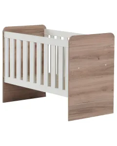 Lunar Baby Cot - White & Sahara