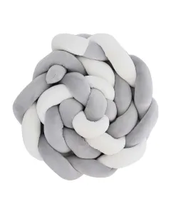Snuggletime Braided Knot Bumper Grey