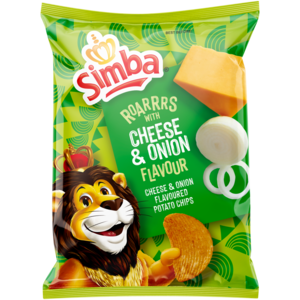 Simba Cheese & Onion Flavoured Potato Chips Bag 36g
