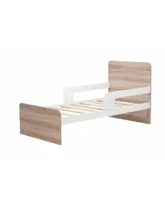 Lunar 91 Toddler Bed & Slats White & Sahara